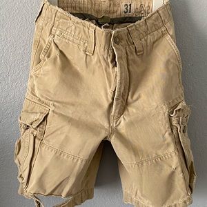 Abercrombie & Fitch Khaki Cargo Shorts